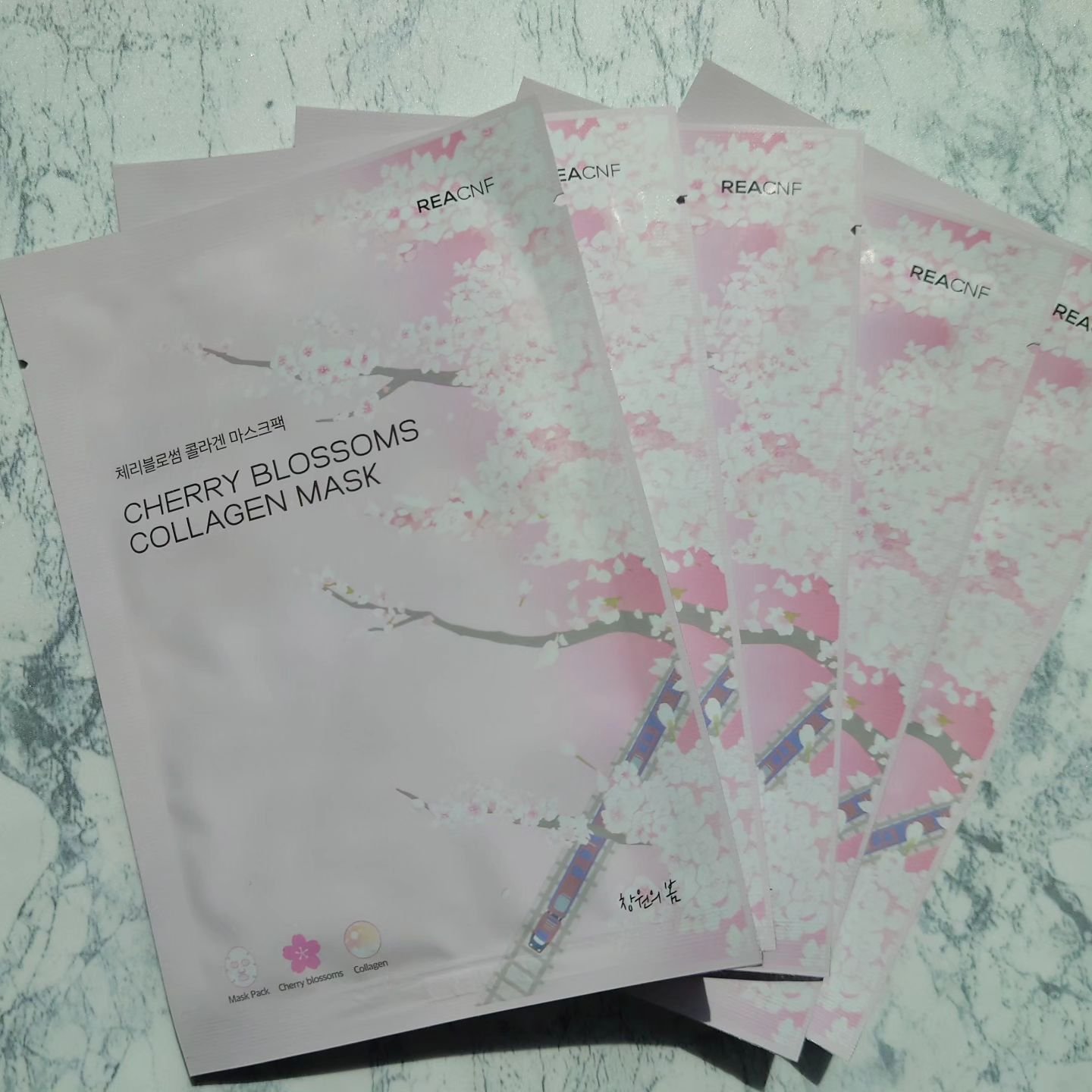 チェリーブロッサム コラーゲンマスク/REACNF/シートマスク・パックを使ったクチコミ（2枚目）