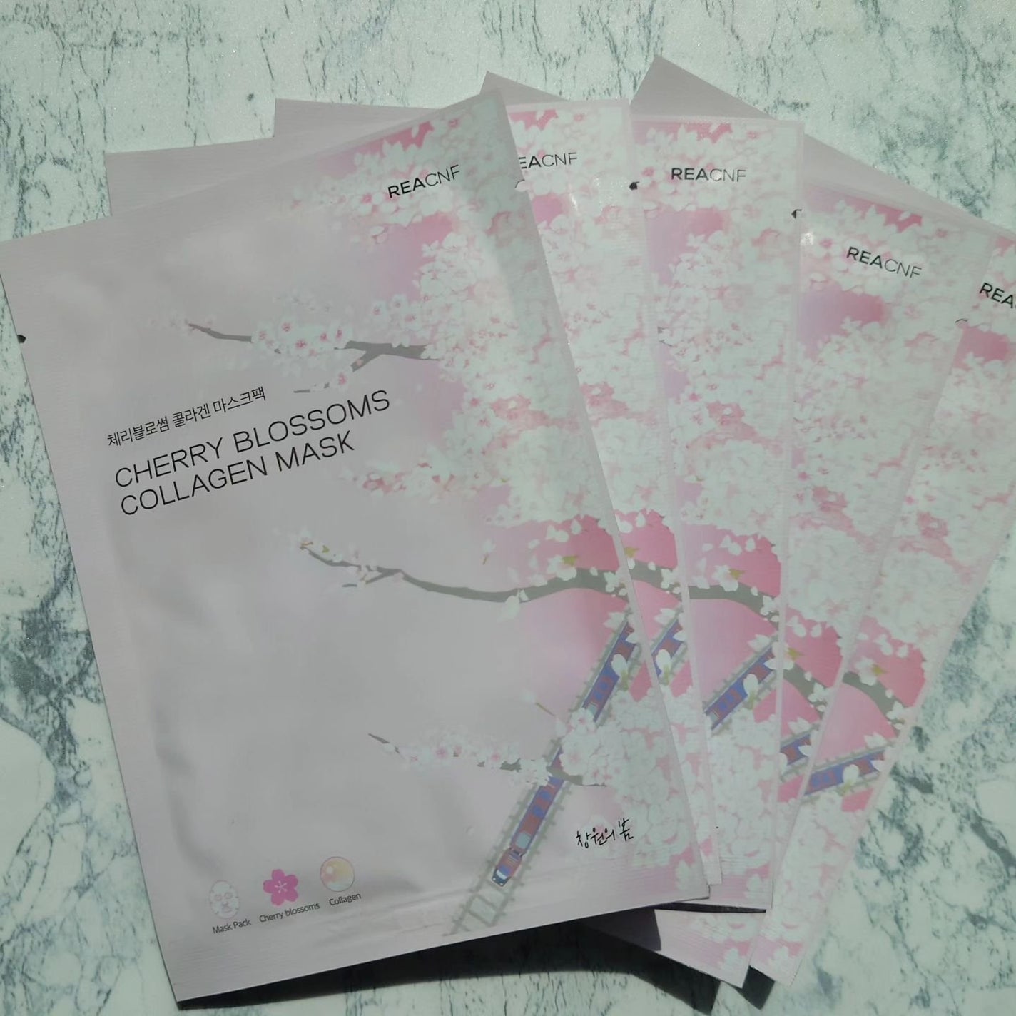 チェリーブロッサム コラーゲンマスク/REACNF/シートマスク・パックを使ったクチコミ(2枚目)