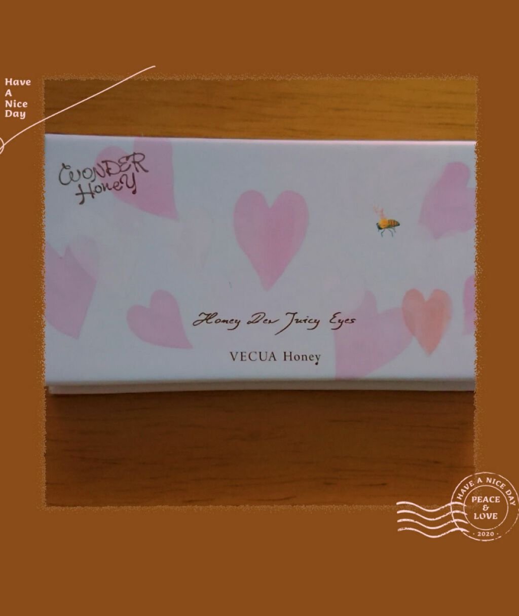 ワンダーハニー ジューシーアイズ/VECUA Honey/アイシャドウパレットを使ったクチコミ（1枚目）