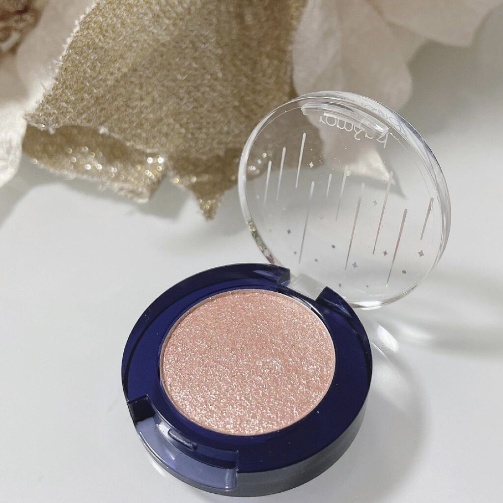 グリッター シャドウ カラー 01 ムーンライト(MOONLIGHT)/rom&nd/グリッターを使ったクチコミ（3枚目）