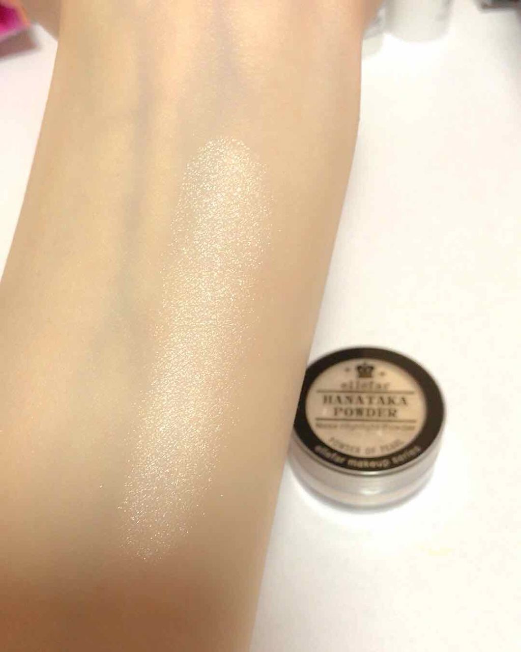 エルファー ハナ高パウダー/DAISO/ルースパウダーを使ったクチコミ（2枚目）