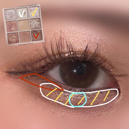 シャドウパレット/dasique/アイシャドウパレットを使ったクチコミ(3枚目)