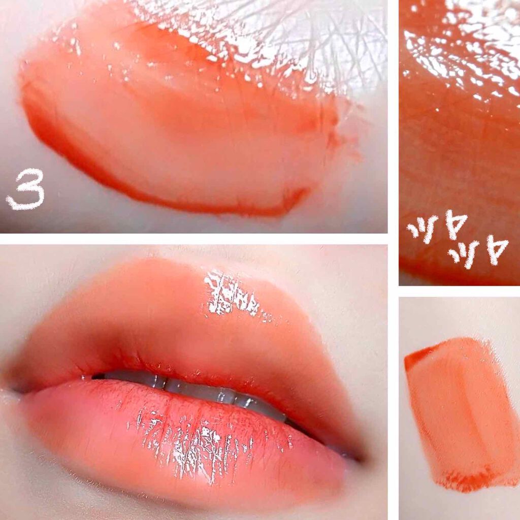 グラスティングウォーターティント/rom&nd/リップティントを使ったクチコミ(2枚目)