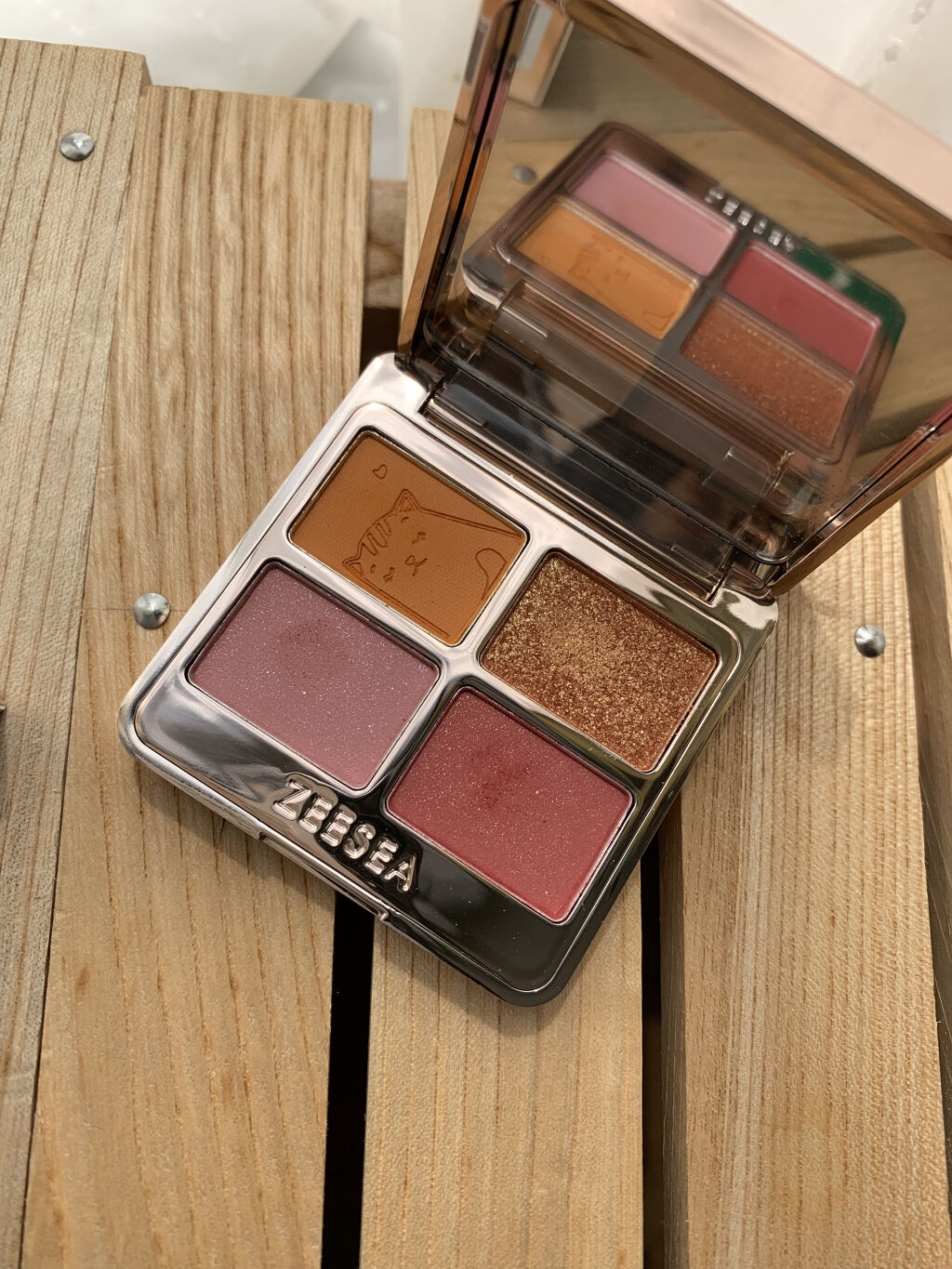 アニマルアイシャドウ(4シェード)/ZEESEA/アイシャドウパレットを使ったクチコミ（2枚目）