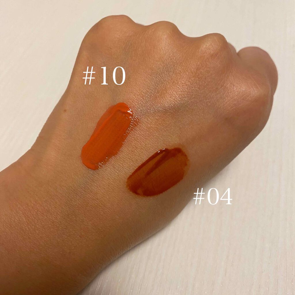 ジューシーラスティングティント/rom&nd/リップティントを使ったクチコミ（2枚目）