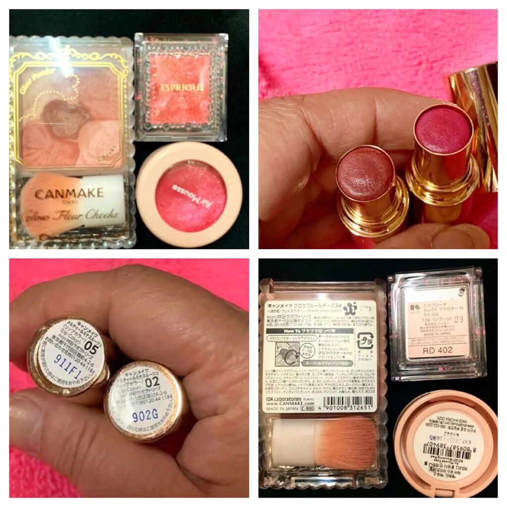 グロウフルールチークス/キャンメイク/パウダーチークを使ったクチコミ（1枚目）