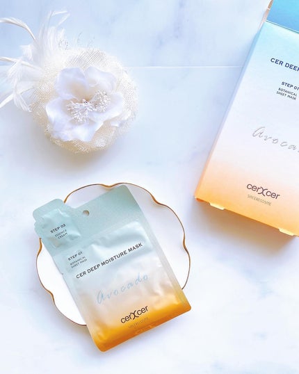 ディープモイスチャー マスク (ケアクリーム付き)/cerXcer/シートマスク・パックを使ったクチコミ(2枚目)