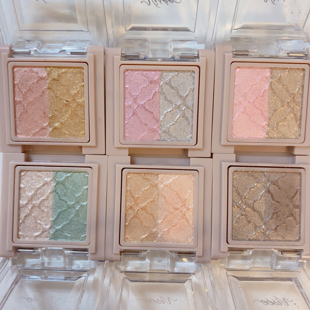 リシェ ダズリング デュオ アイズ BE-5 ライトベージュ系/Visée/アイシャドウパレットを使ったクチコミ（3枚目）