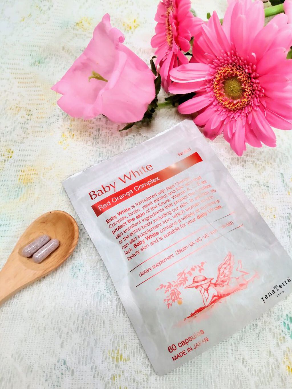 Baby White 60粒/renaTerra/美容サプリメントを使ったクチコミ（1枚目）