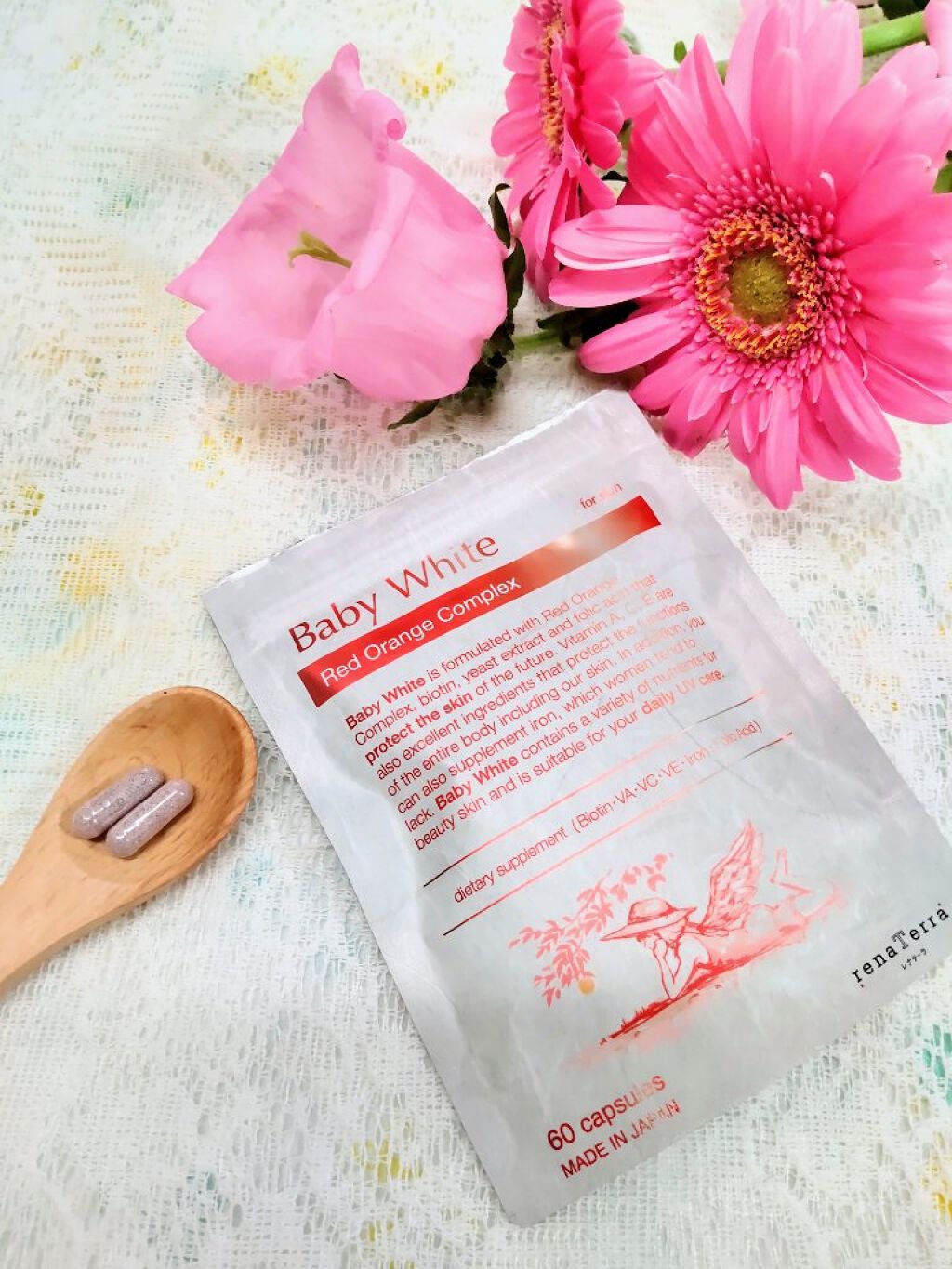 Baby White 60粒/renaTerra/美容サプリメントを使ったクチコミ(1枚目)