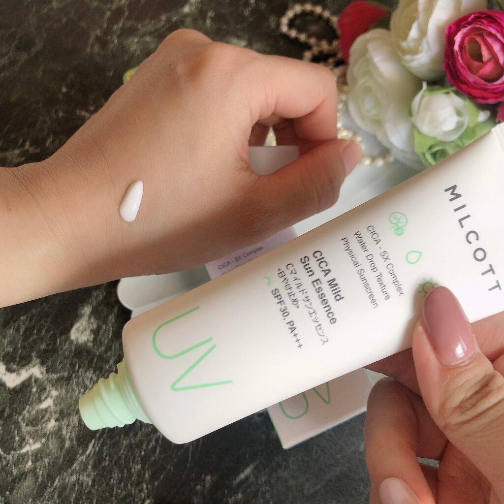 CICA Mild Sun Essensce/MILCOTT/日焼け止めクリームを使ったクチコミ(3枚目)