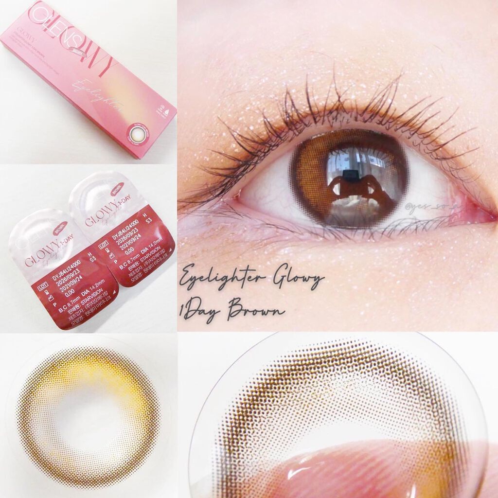 Glowy 1day/OLENS/ワンデー（１DAY）カラコンを使ったクチコミ（2枚目）