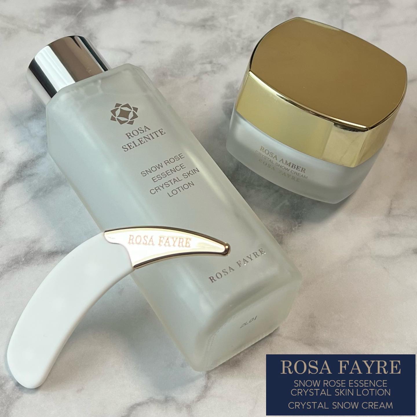 ロサ アンバー クリスタル スノー クリーム/ROSA FAYRE/フェイスクリームを使ったクチコミ（1枚目）