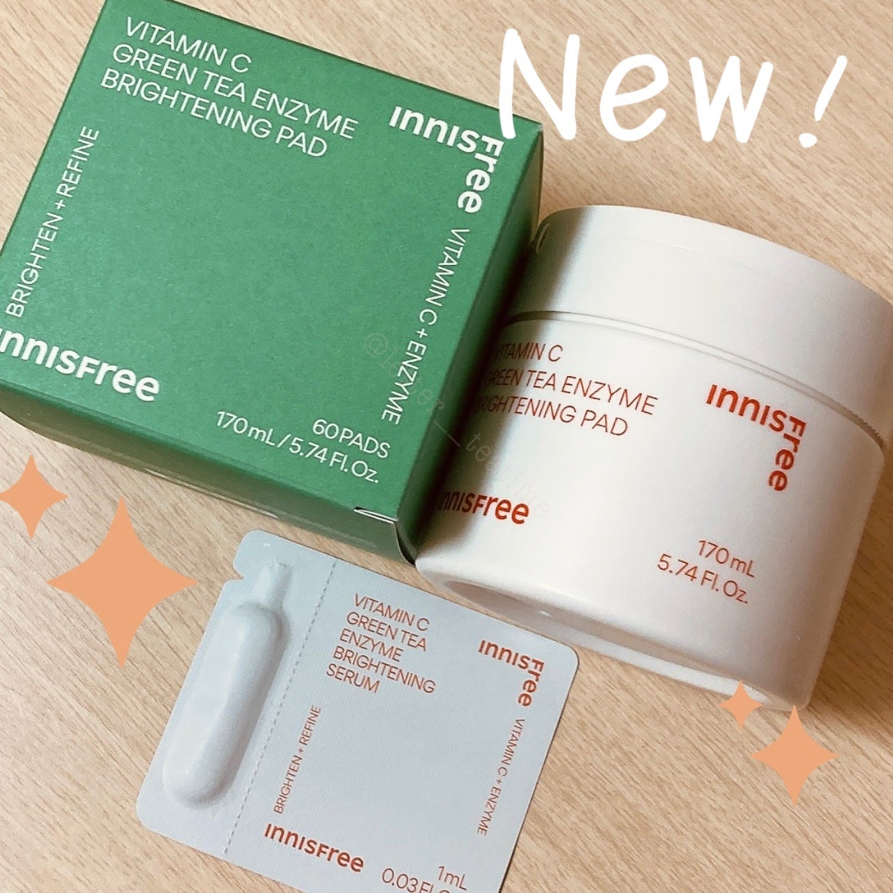 ビタC グリーンティーエンザイム ブライト パッド/innisfree/トナーパッドを使ったクチコミ(1枚目)