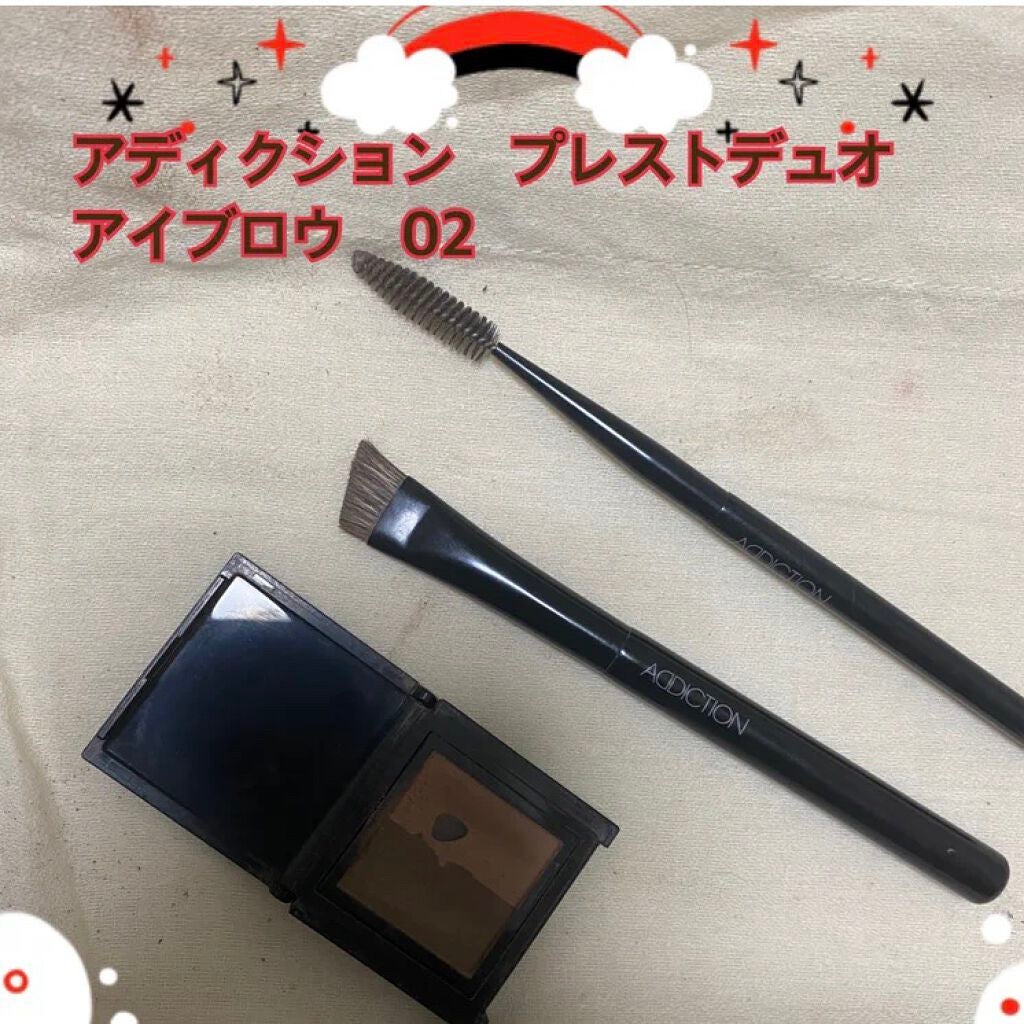 プレスド デュオ アイブロウ/ADDICTION/パウダーアイブロウを使ったクチコミ(1枚目)