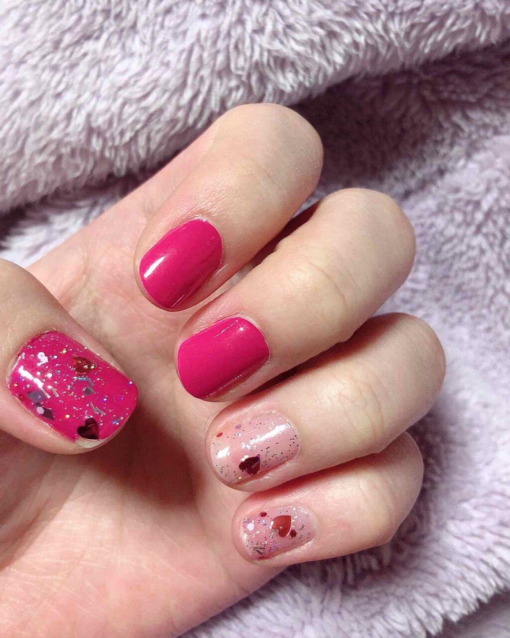 ITGグリッターネイル/DAISO/マニキュアを使ったクチコミ（2枚目）