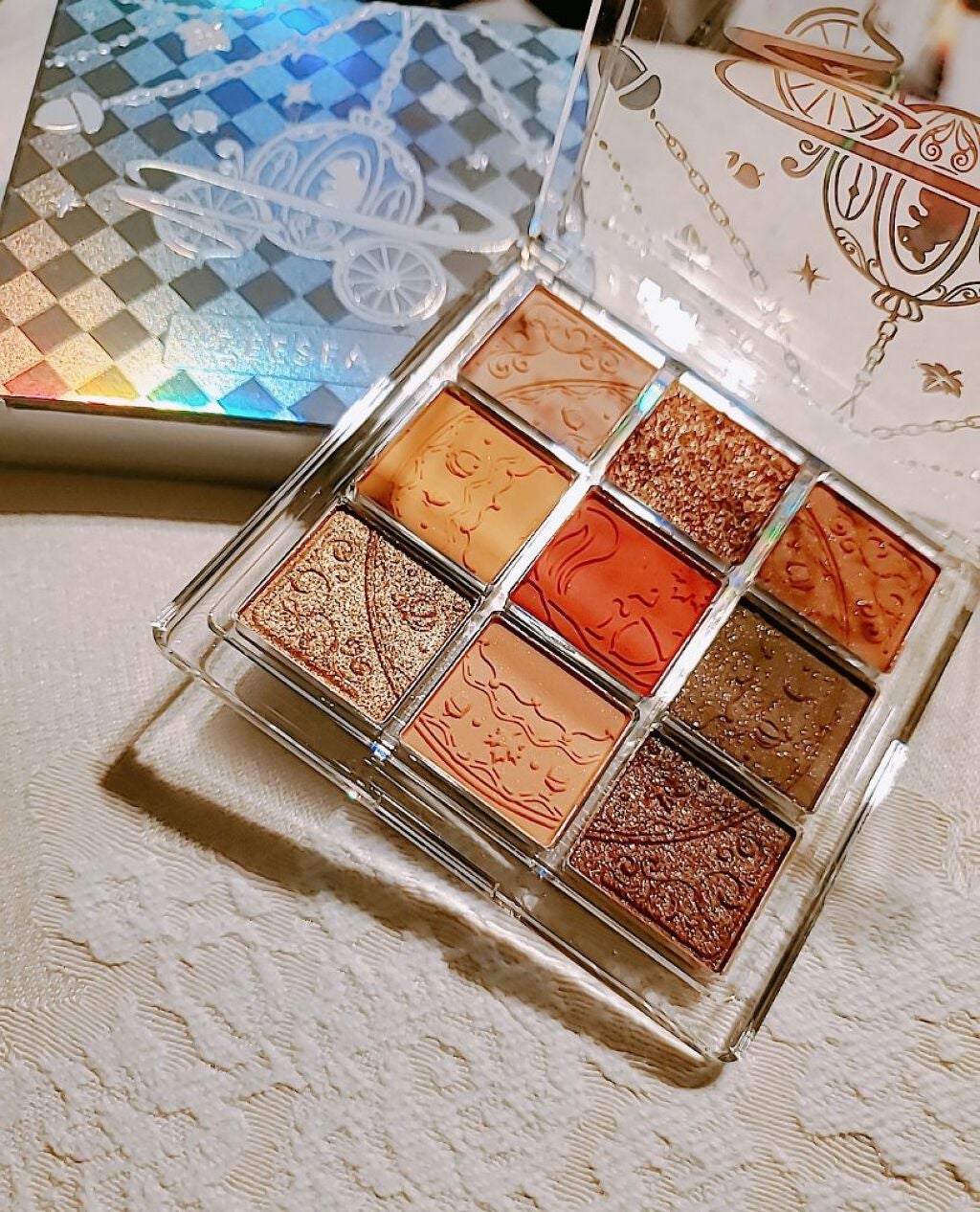 クォーツ 9色アイシャドウパレット(ドリームランドアイシャドウ)/ZEESEA/アイシャドウパレットを使ったクチコミ(3枚目)