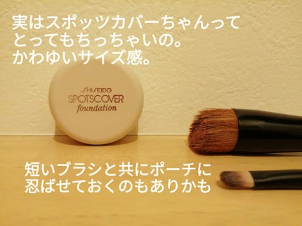 スポッツカバー ファウンデイション/SHISEIDO/クリームコンシーラーを使ったクチコミ(6枚目)