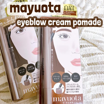 アイブロウクリームポマード ライトブラウン/mayuota/その他アイブロウを使ったクチコミ(1枚目)
