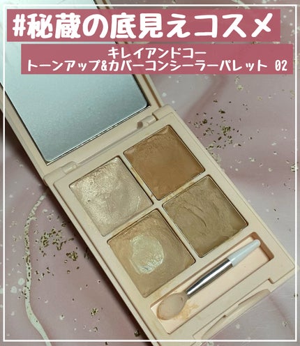トーンアップ&カバー コンシーラーパレット/Kirei&co./パレットコンシーラーを使ったクチコミ(1枚目)