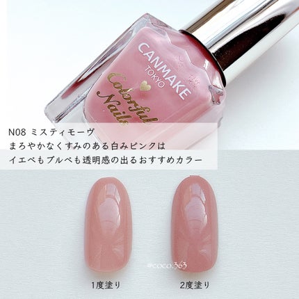 カラフルネイルズ/キャンメイク/マニキュアを使ったクチコミ(4枚目)