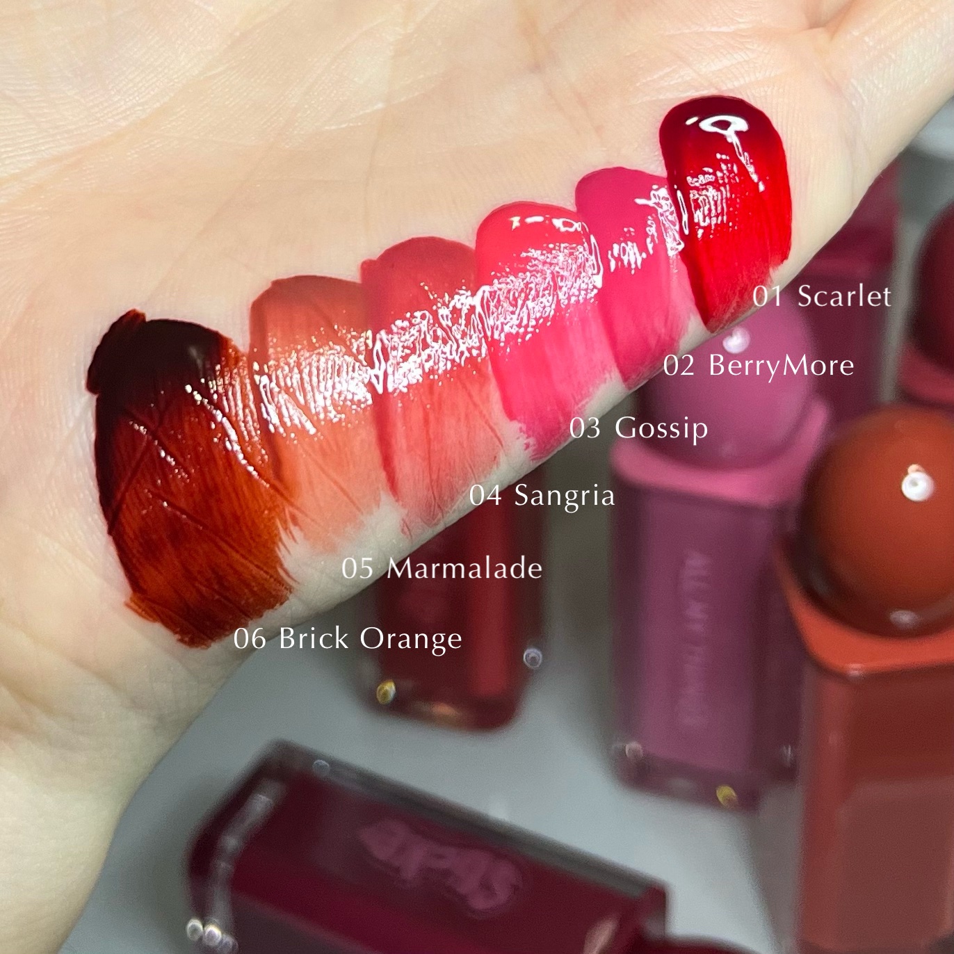 オールマイシングス リップスティッカーティント 【旧】06 ブリックオレンジ(BRICK ORANGE)/all my things/リップティントを使ったクチコミ（3枚目）