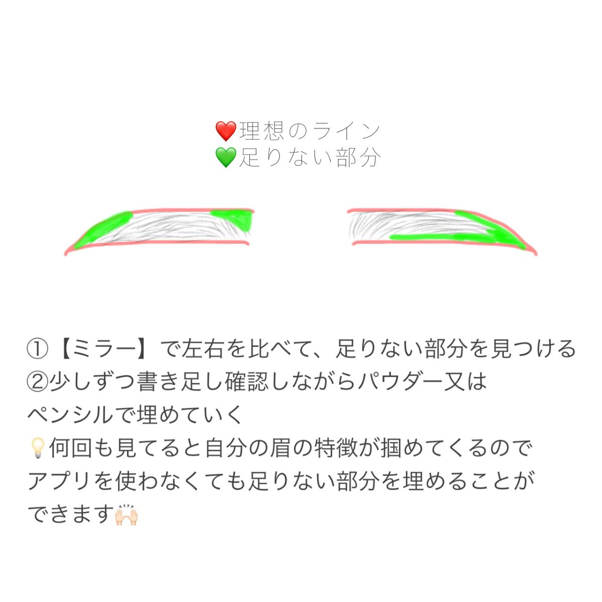 Soleil on LIPS 「【左右非対称で悩んでる方へ✨】オススメアプリの紹介!!🔘眉を左..」(4枚目)