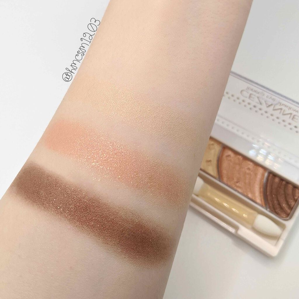 トーンアップアイシャドウ/CEZANNE/アイシャドウパレットを使ったクチコミ（2枚目）