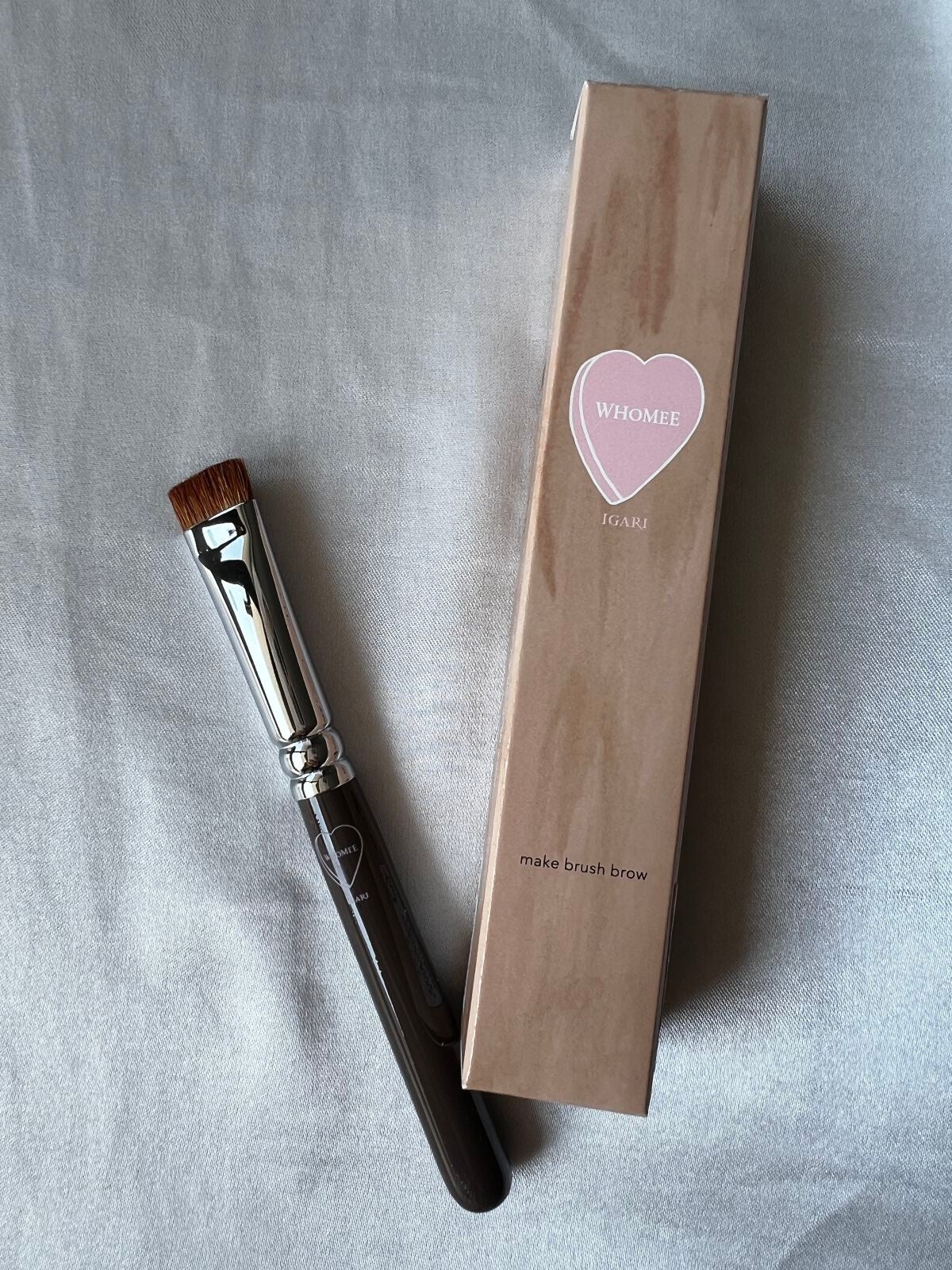 平行眉ブラシ 熊野筆/WHOMEE/メイクブラシを使ったクチコミ(3枚目)