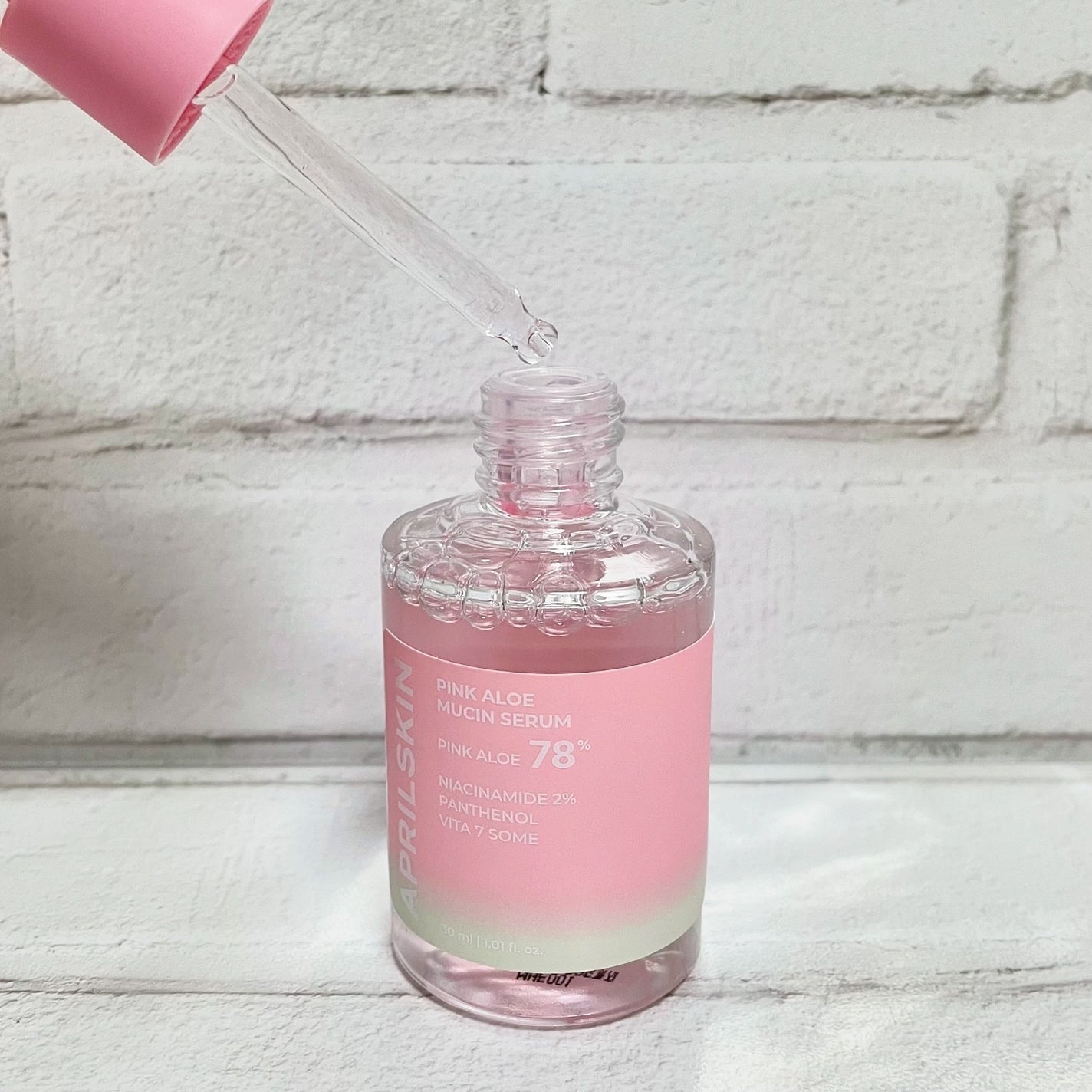 ピンクアロエムチンセラム/APRILSKIN/美容液を使ったクチコミ(2枚目)