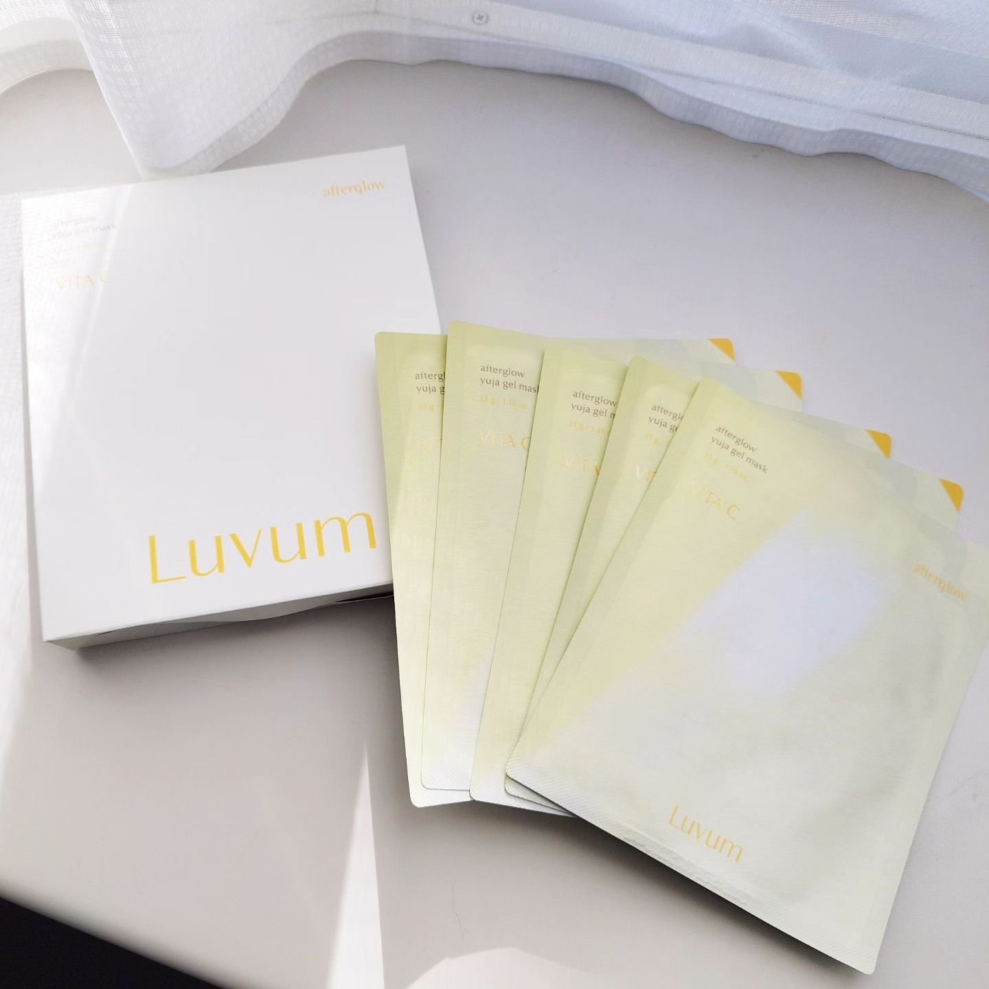 ラビューム アフターグロウ ゆずゲルマスク/Luvum/シートマスク・パックを使ったクチコミ（1枚目）