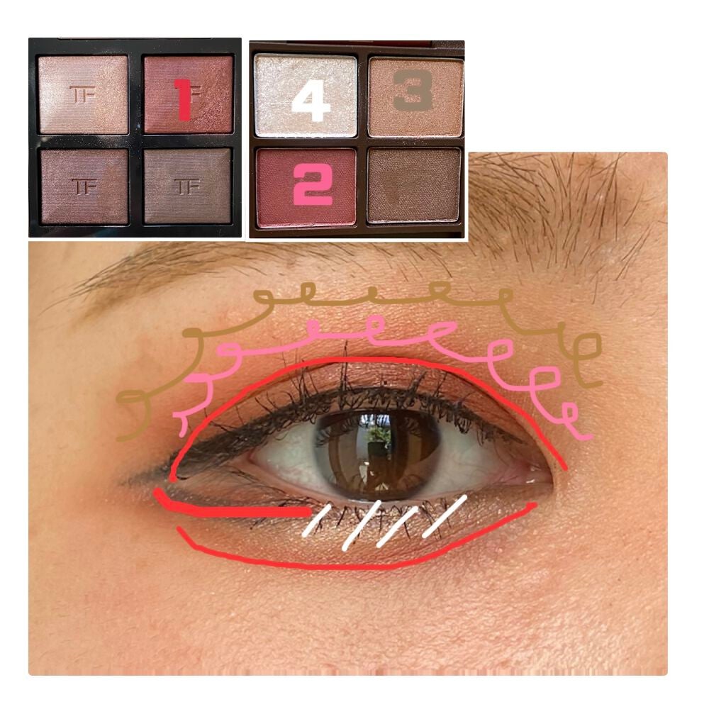 アイ カラー クォード/TOM FORD BEAUTY/アイシャドウパレットを使ったクチコミ(2枚目)