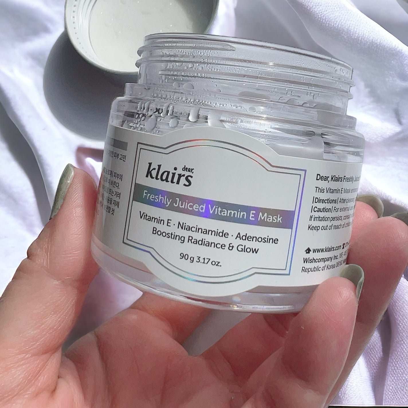 フレッシュリージュースドビタミンEマスク(90g)/Klairs/フェイスクリームを使ったクチコミ(1枚目)