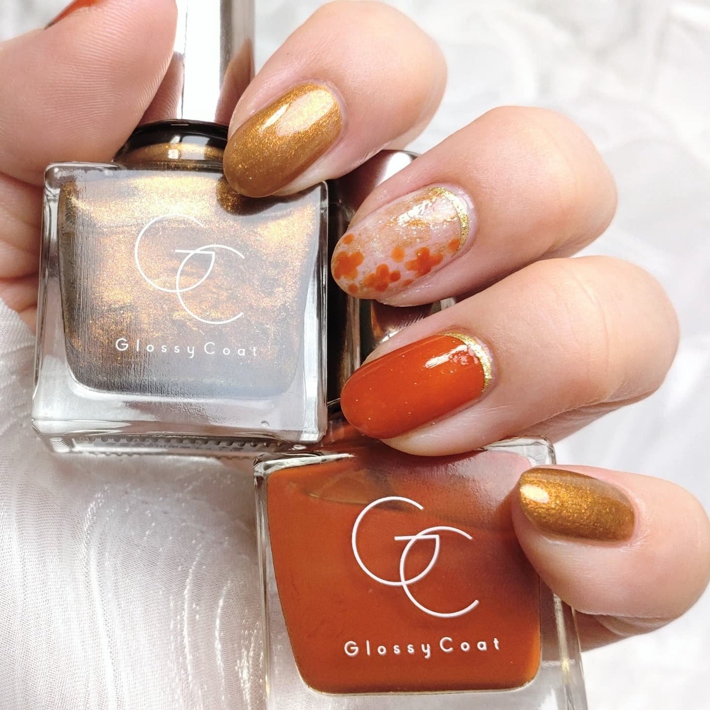 ミルクティ on LIPS 「✴✴#金木犀ネイル🧡✴先月、スキューズミーさんのプレゼントキャ..」(5枚目)