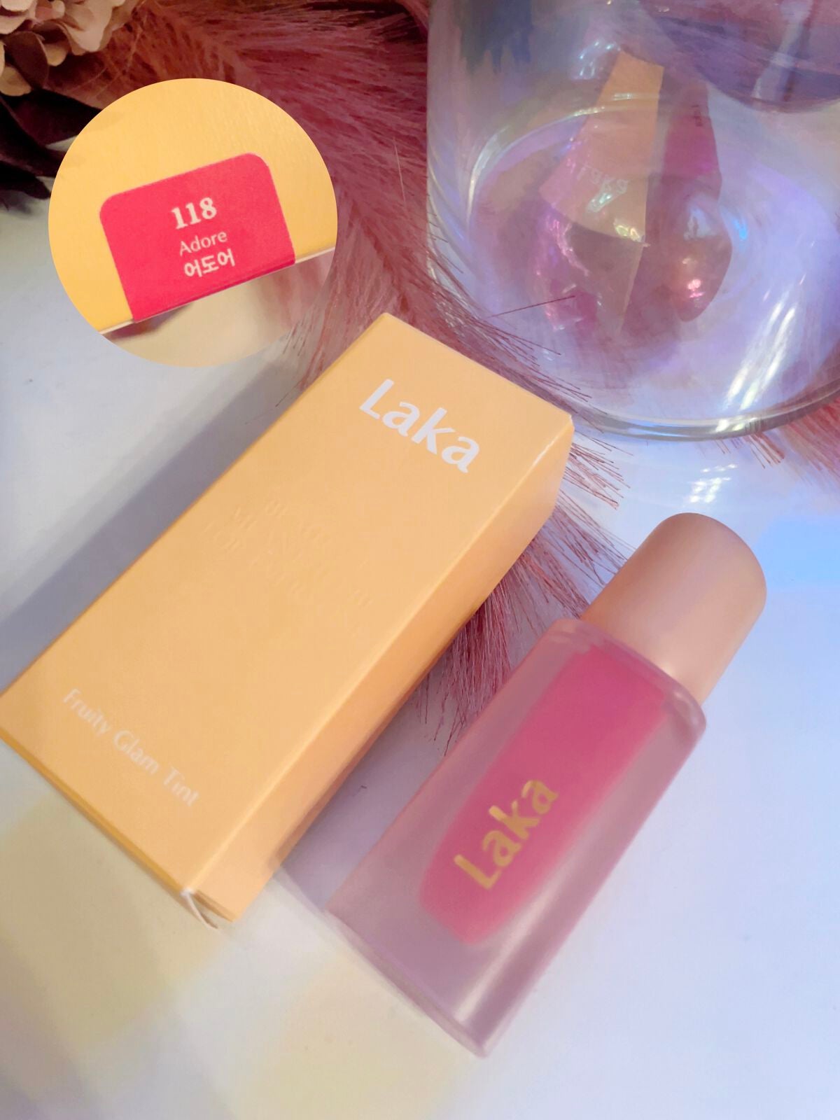 フルーティーグラムティント/Laka/リップティントを使ったクチコミ(3枚目)