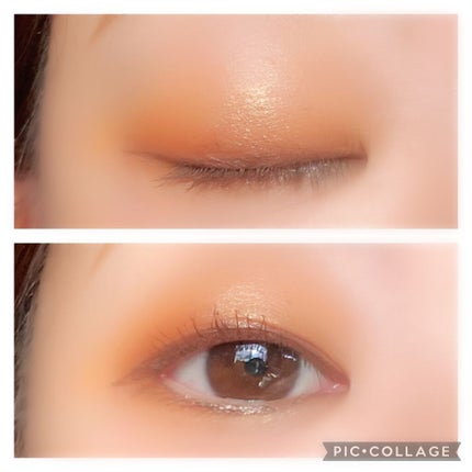 PEONYELF ファンタジーアイシャドウ+チークコンパクトのクチコミ「今日はオレンジ系のアイメイク🍊✨
ラメがより映える感じがして
可愛いな〜😮💨❤️🔥
3C.....」(1枚目)