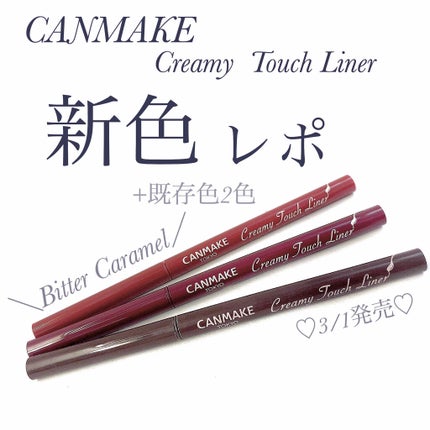 クリーミータッチライナー/キャンメイク/ジェルアイライナーを使ったクチコミ(1枚目)