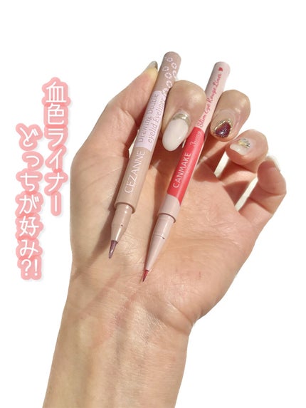 3wayスリムアイルージュライナー/キャンメイク/リキッドアイライナーを使ったクチコミ(1枚目)