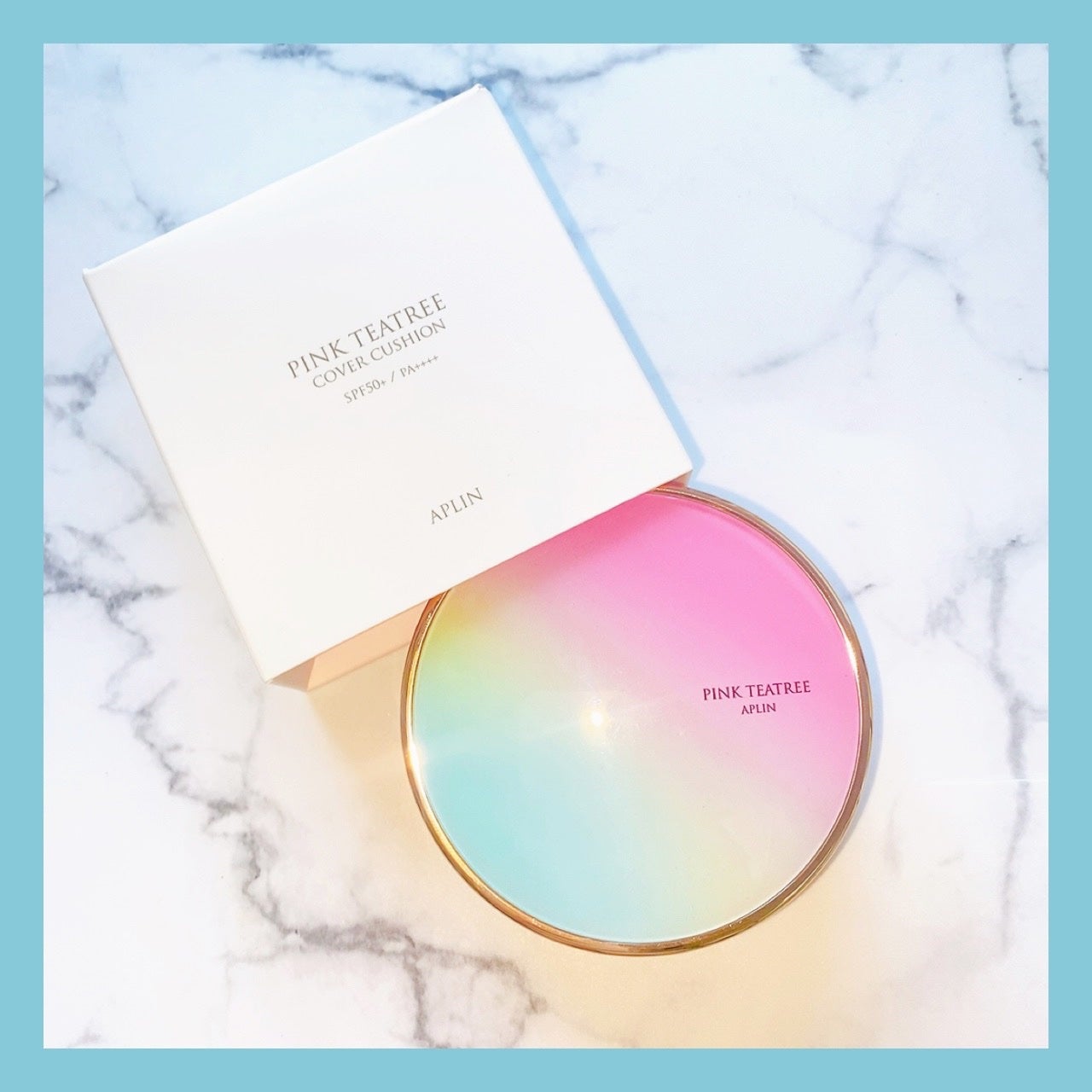 ピンクティーツリーカバークッション/APLIN/クッションファンデーションを使ったクチコミ(1枚目)