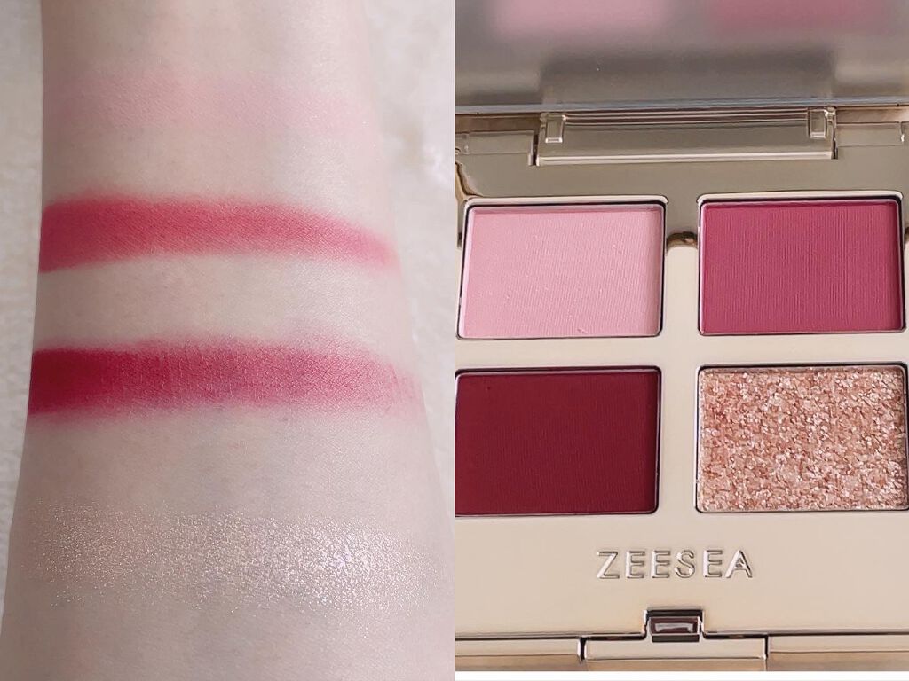 ドリームランドアイシャドウ ( 4シェード )/ZEESEA/アイシャドウパレットを使ったクチコミ（2枚目）