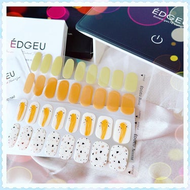 EDGEU 貼って固めるジェルネイル（Nail）のクチコミ「⁡
❉
⁡
 ✼••┈┈┈┈••✼••┈┈┈┈••✼✼••┈┈┈┈•
⁡
＼LEDライトで1分.....」（2枚目）