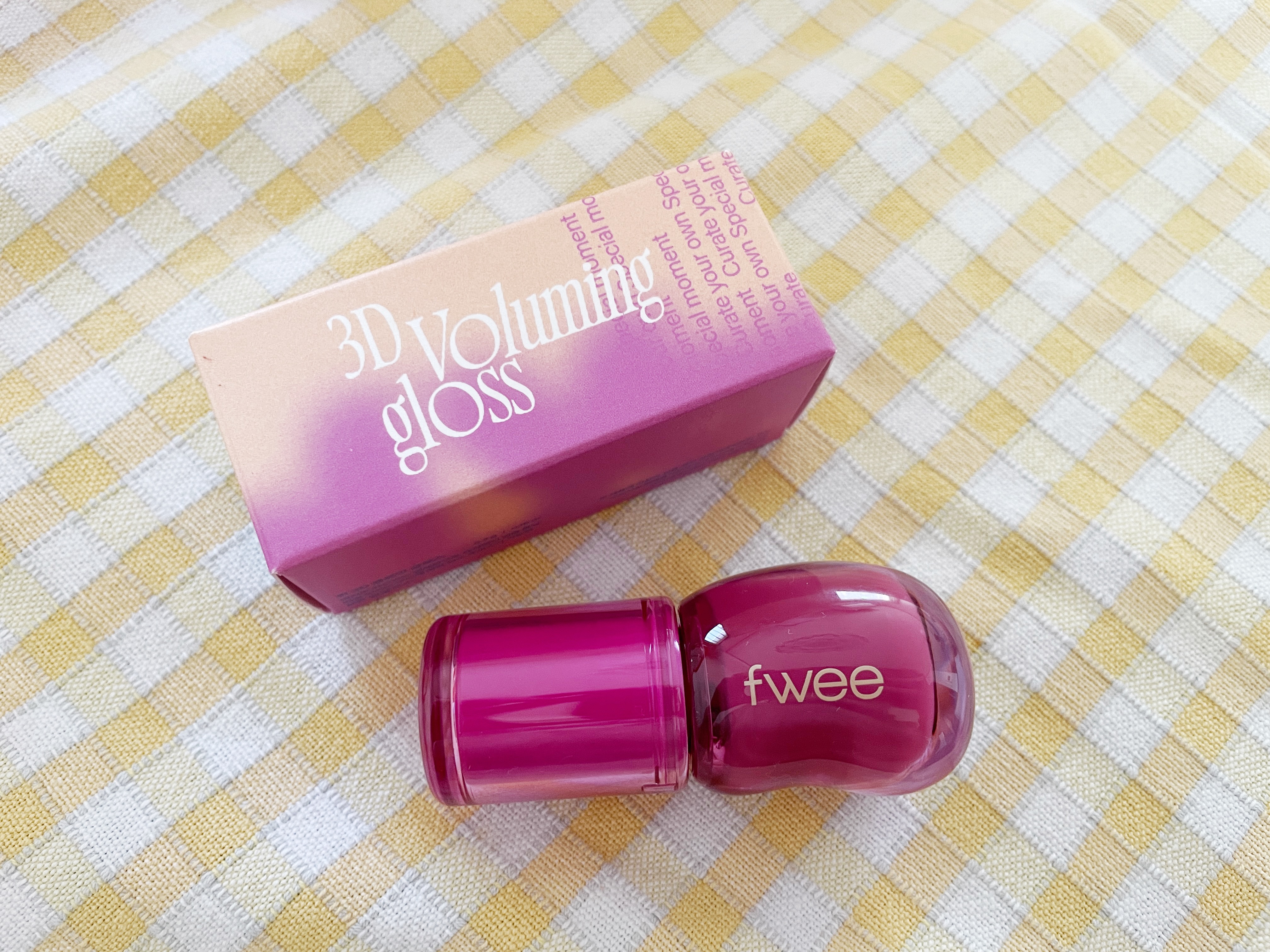 フィー 3Dボリューミンググロス/fwee/リップグロスを使ったクチコミ（1枚目）