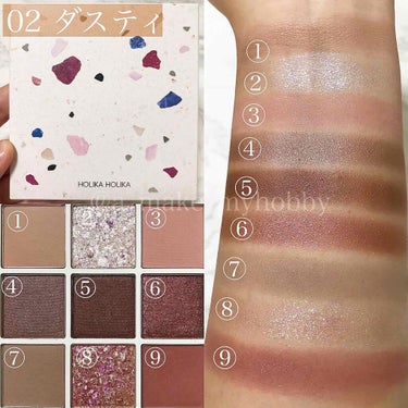 TERRAZZO Shadow palette/HOLIKA HOLIKA/パウダーアイシャドウを使ったクチコミ（3枚目）