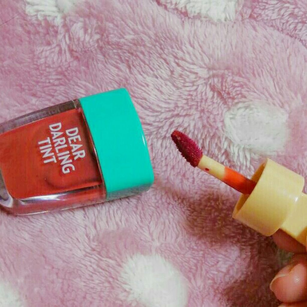 ディアダーリン ウォータージェルティント （アイスティント）/ETUDE/口紅を使ったクチコミ（2枚目）