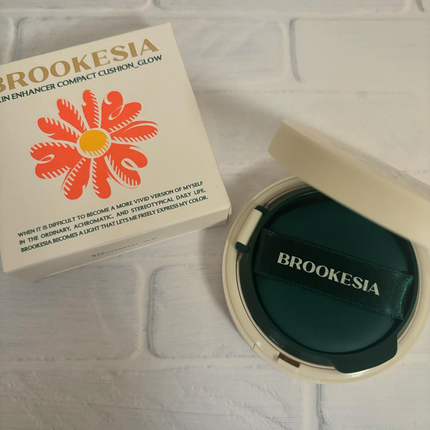 スキンエンハンサー コンパクトクッション（グロー) #3 ディープベージュ/BROOKESIA/クッションファンデーションを使ったクチコミ（2枚目）