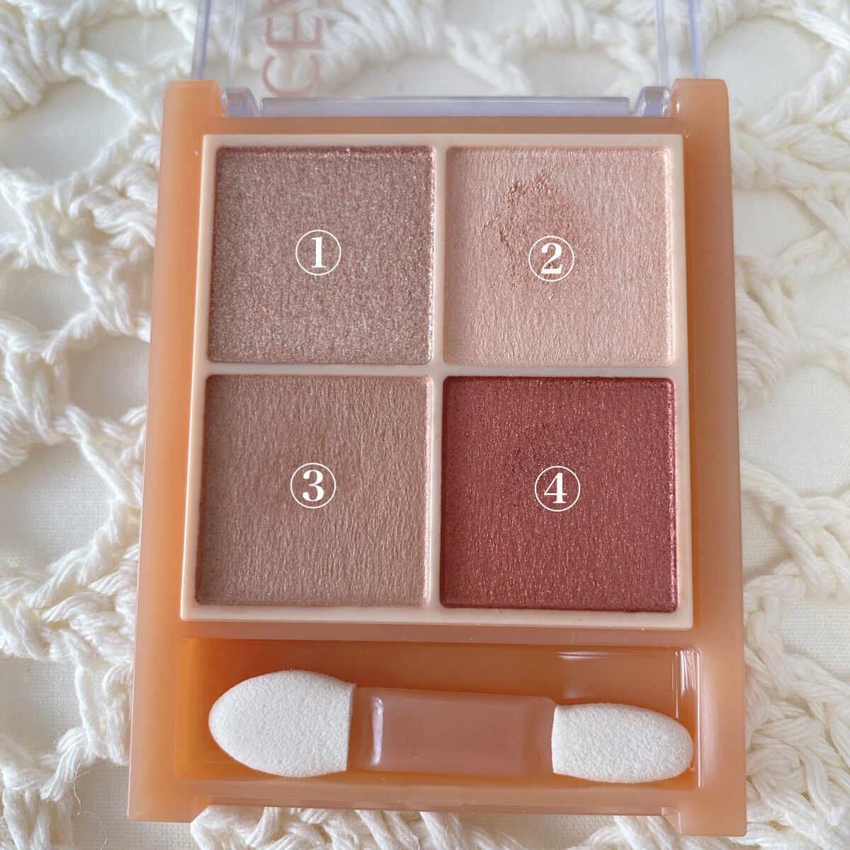 ベージュトーンアイシャドウ/CEZANNE/アイシャドウパレットを使ったクチコミ(2枚目)