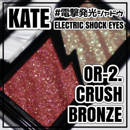 エレクトリックショックアイズ OR-2 クラッシュブロンズ/KATE/アイシャドウパレットを使ったクチコミ(1枚目)