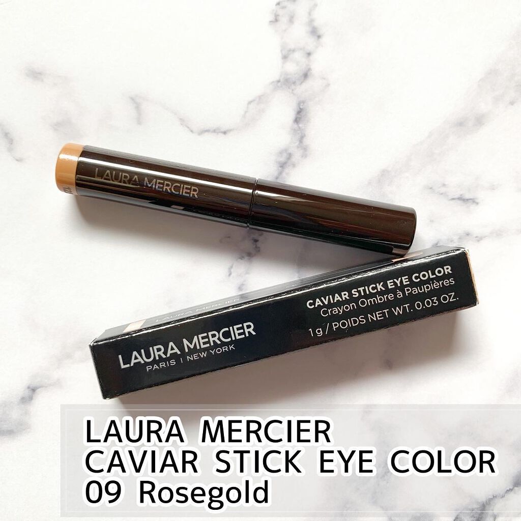 キャビアスティック アイカラー 09 Rosegold（ミニ）/ローラ メルシエ/スティックアイシャドウを使ったクチコミ（1枚目）