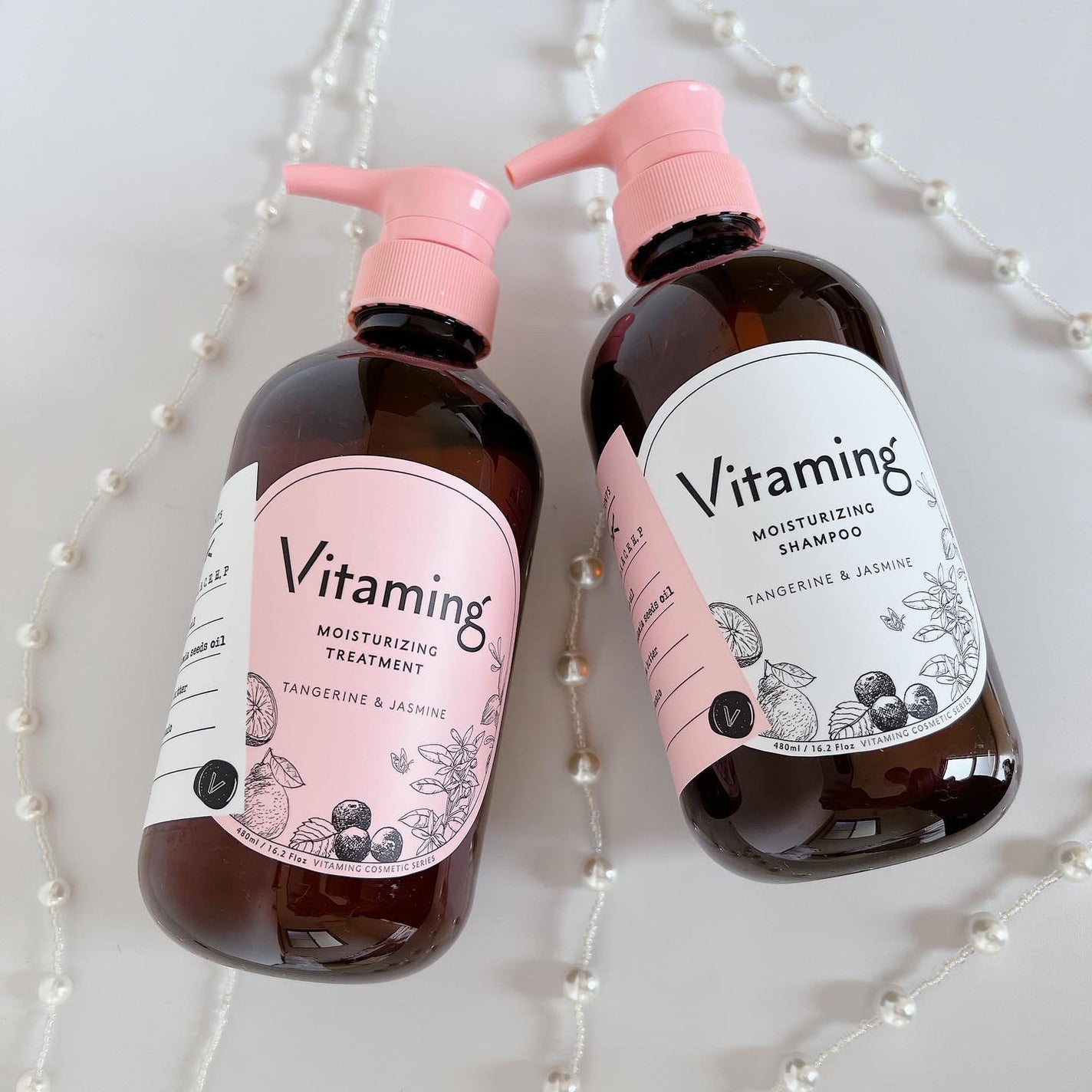 モイストシャンプー/トリートメント(タンジェリン&ジャスミンの香り)/Vitaming/市販シャンプーを使ったクチコミ(1枚目)