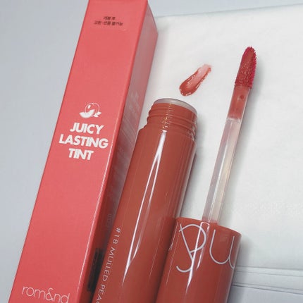 ジューシーラスティングティント/rom&nd/リップティントを使ったクチコミ(1枚目)